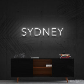 "Sydney" Neon Sign 60cm (2ft) / White / Cut to Shape by Neon Icons