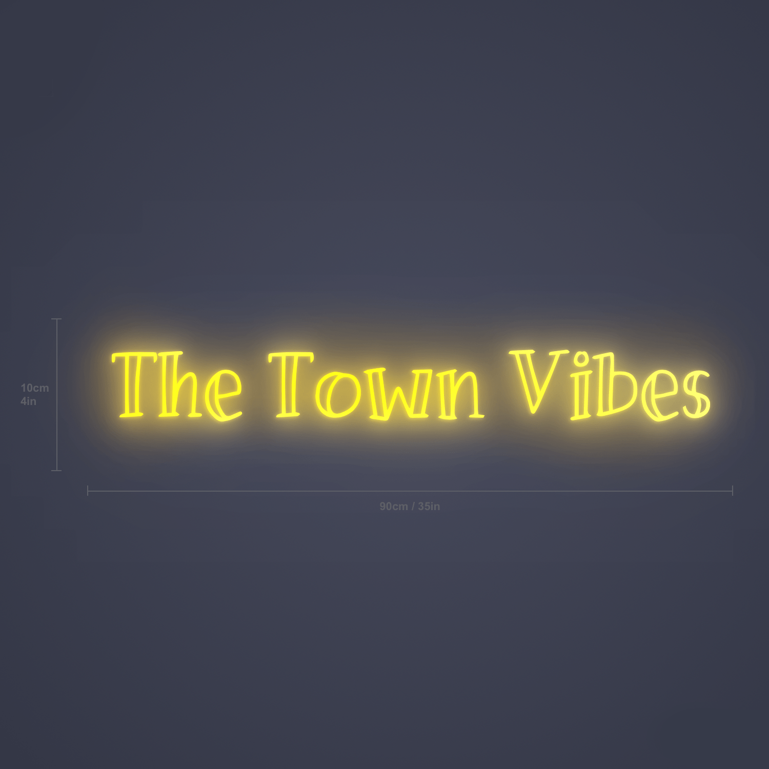 "The Town Vibes" Custom Neon Sign