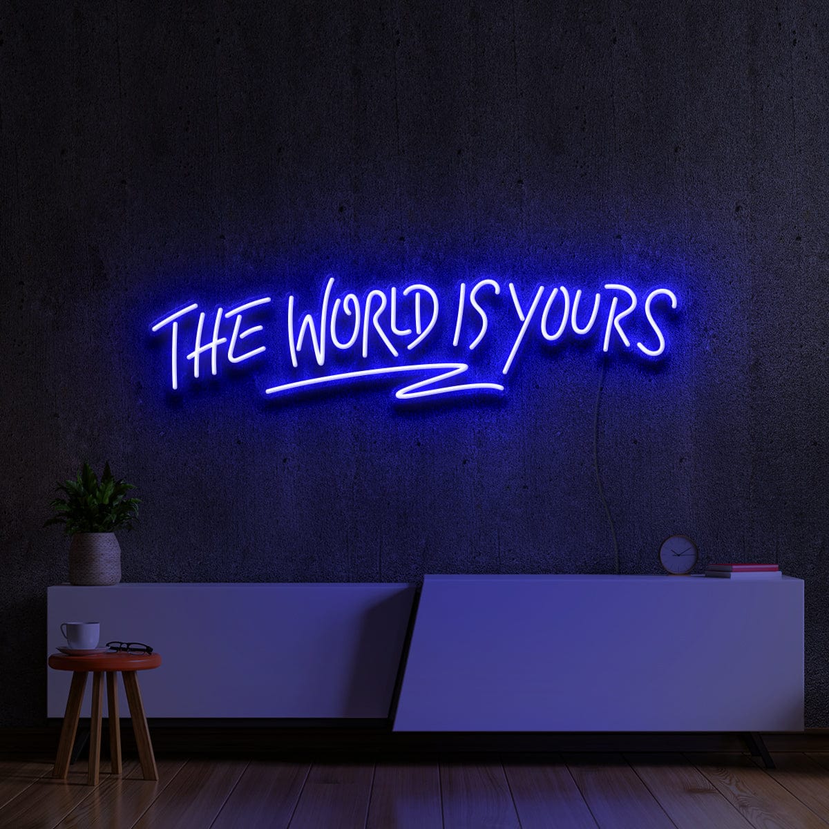 "The World is Yours" Custom Neon Sign