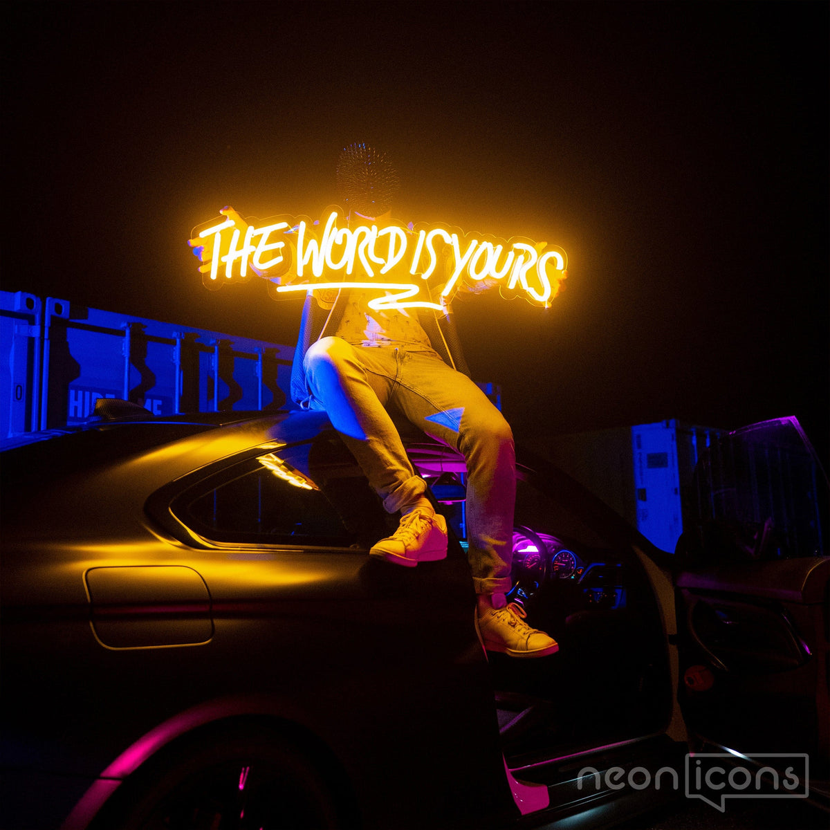 "The World Is Yours" Neon Sign