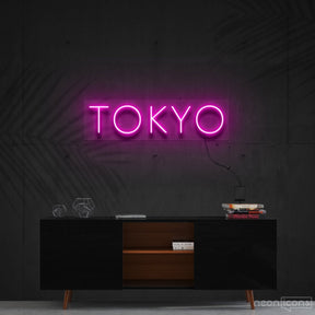 "Tokyo" Neon Sign 60cm (2ft) / Pink / Cut to Shape by Neon Icons