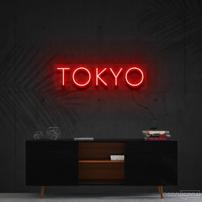 "Tokyo" Neon Sign 60cm (2ft) / Red / Cut to Shape by Neon Icons