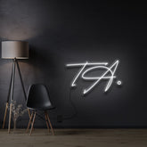 "Trenton Acrey" Custom Neon Sign by Neon Icons