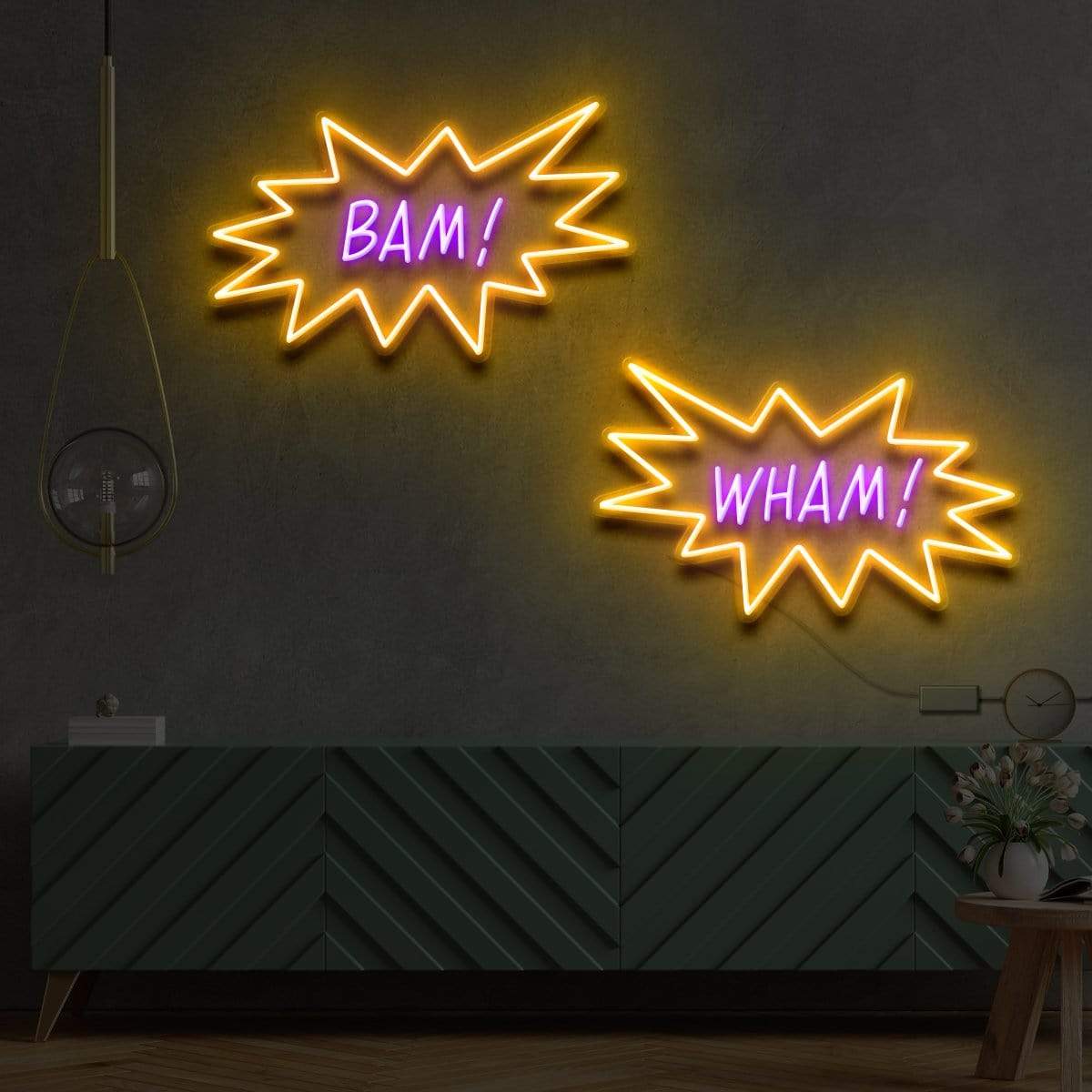 "Wham! & Bam!" Custom Neon Signs