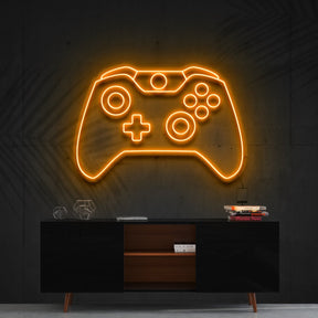 "Xbox Controller" Neon Sign 60cm (2ft) / Orange / Cut to Shape by Neon Icons