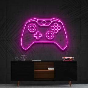 "Xbox Controller" Neon Sign 60cm (2ft) / Pink / Cut to Shape by Neon Icons