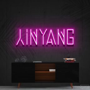 "Yin Yang" Neon Sign 60cm (2ft) / Pink / Cut to Shape by Neon Icons