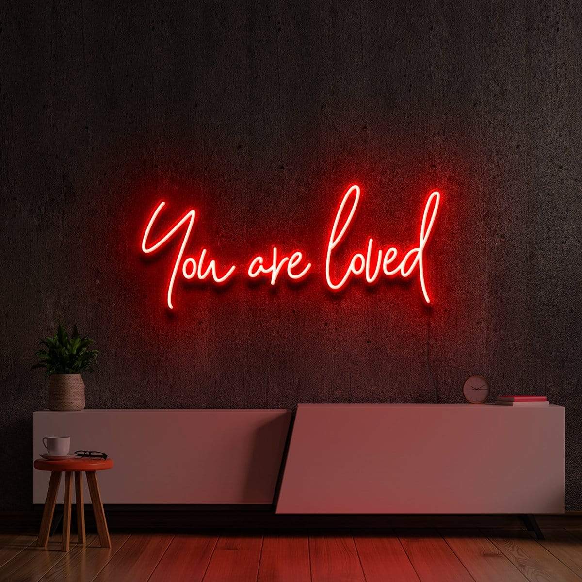 "You Are Loved" Neon Sign 60cm (2ft) / Red / LED Neon by Neon Icons