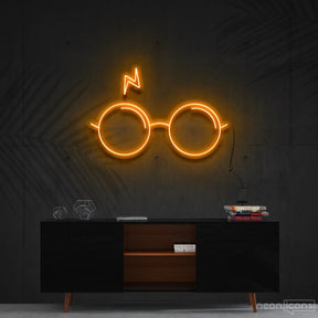 "You're a Wizard, Harry" Neon Sign 60cm (2ft) / Orange / Cut to Shape by Neon Icons