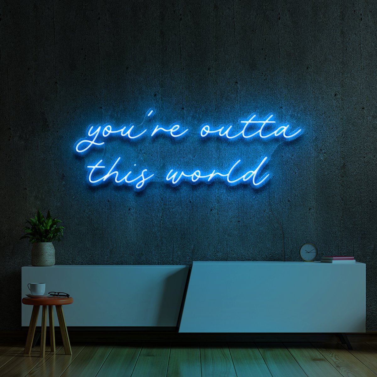 "You're Outta This World" Neon Sign by Neon Icons