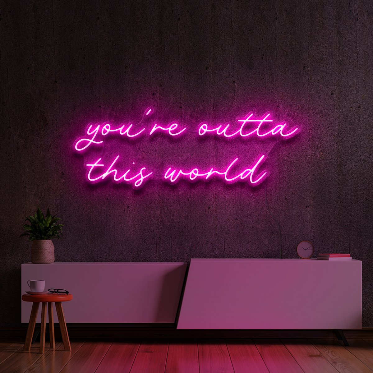 "You're Outta This World" Neon Sign by Neon Icons