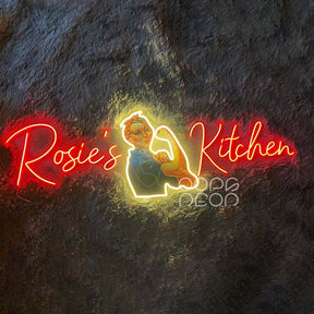 Light Up Your Culinary Space with "Rosies Kitchen" LED Neon Signs